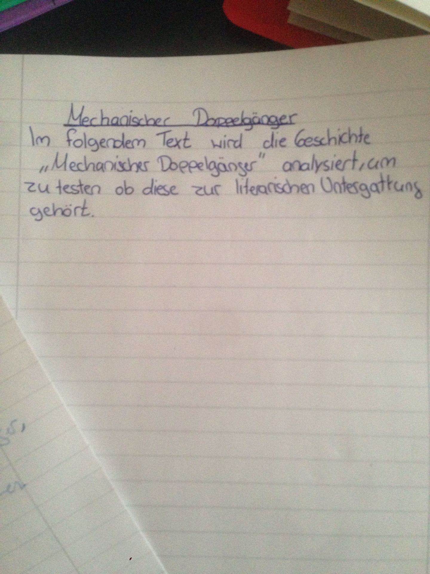 Haben Sie Vielleicht Eine Vorlage Fur Mich Zur Einer Textanalyse Fur Kurzgeschichten Gostudent