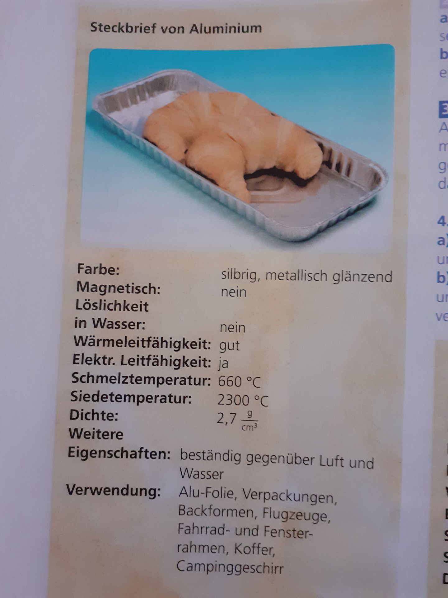Drei steckbrief ( feststoffe, gase, flüssigkeit) Bitte ...