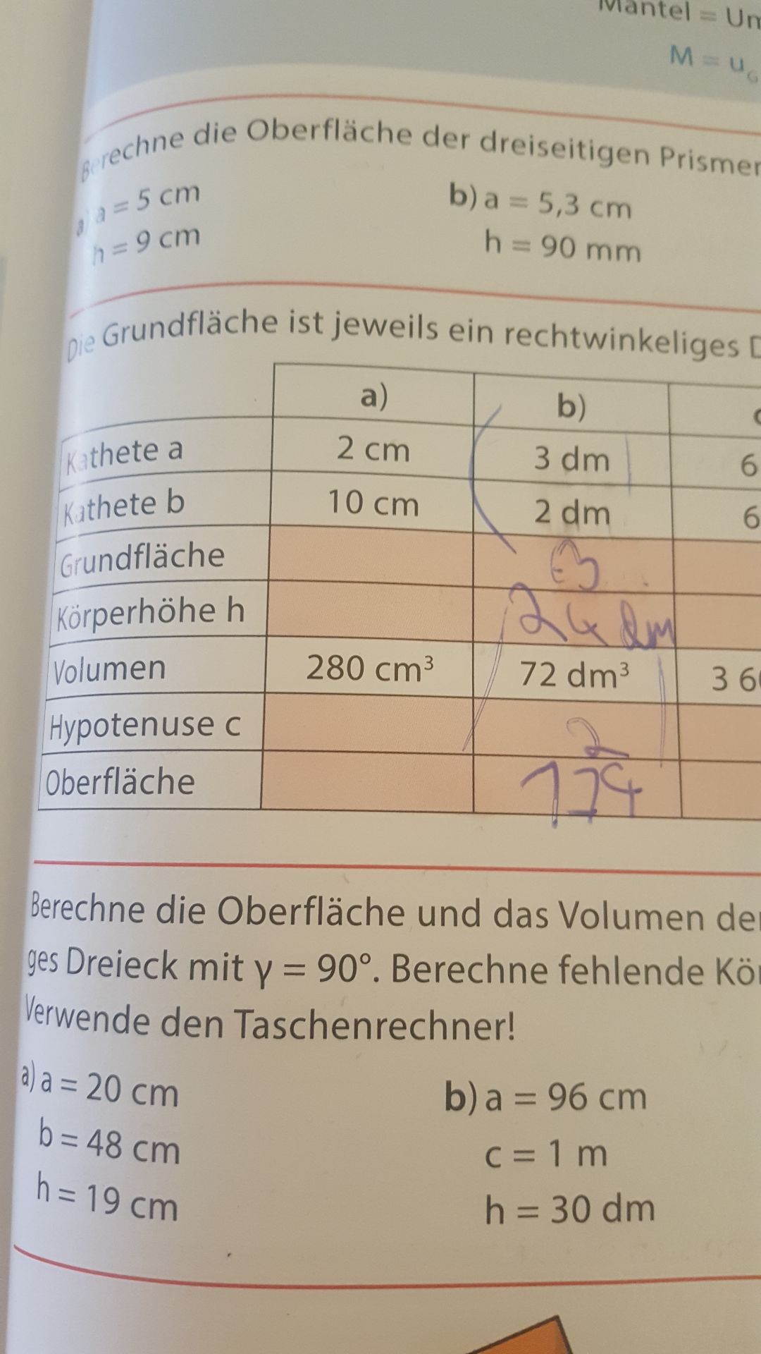höhe eines prisma berechnen | GoStudent
