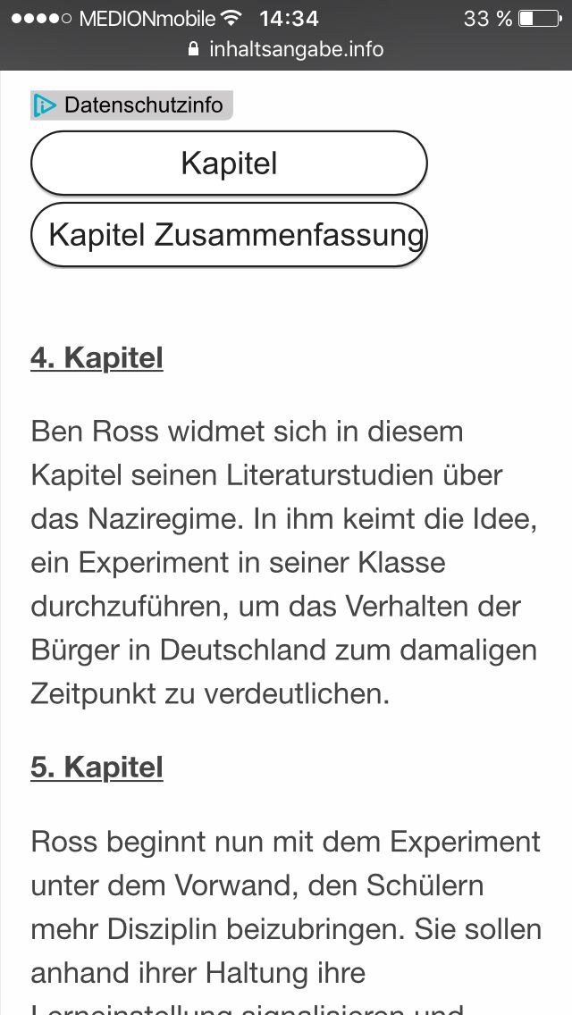 Die Welle Inhaltsangabe Die Welle Inhaltsangabe