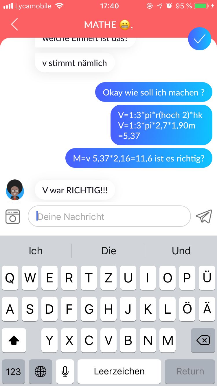 Mathe 😬, Ich brauch Hilfe wie soll die Masse berechnen ...