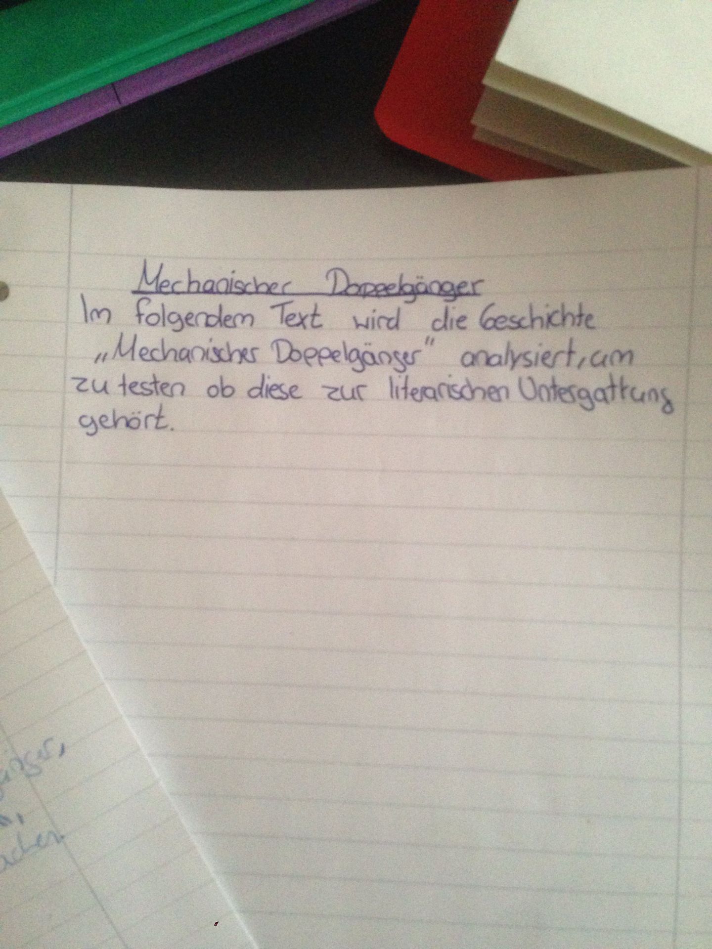 Haben Sie Vielleicht Eine Vorlage Fur Mich Zur Einer Textanalyse Fur Kurzgeschichten Gostudent