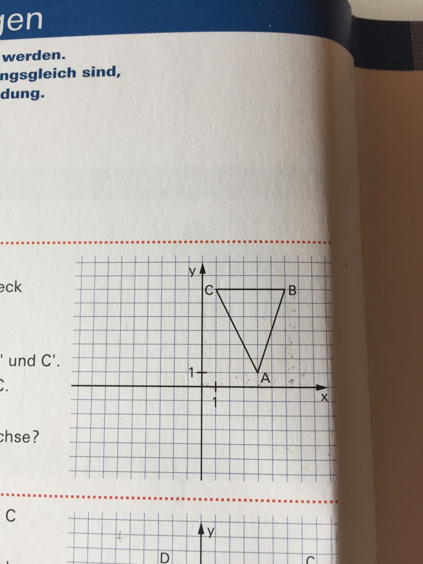 Bestimme die Koordinaten von A, B und C. (Bild folgt) | GoStudent