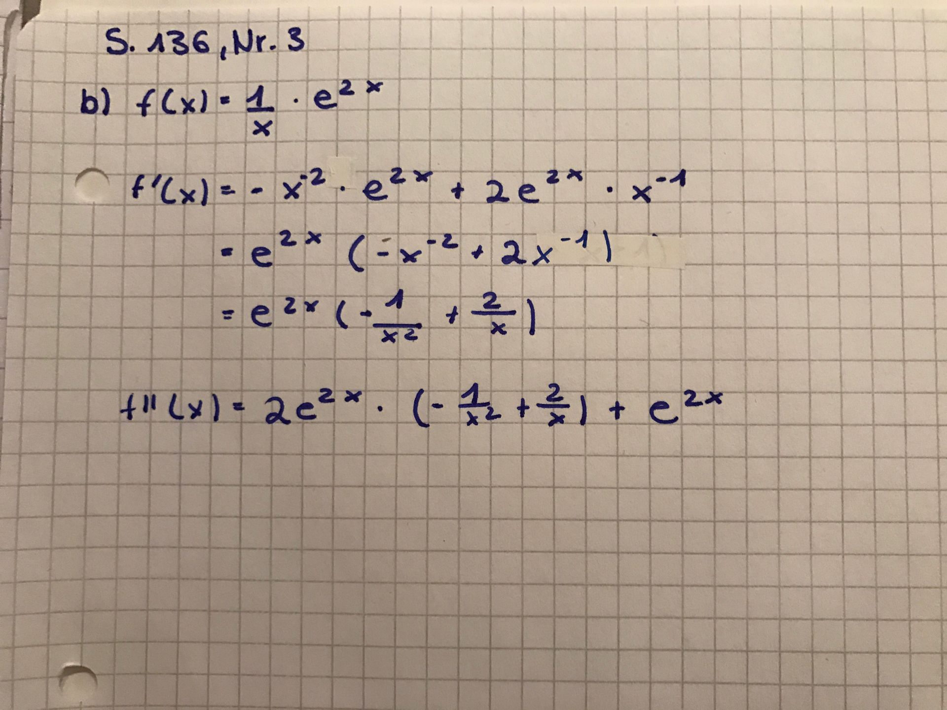 E Hoch Minus X Ableiten