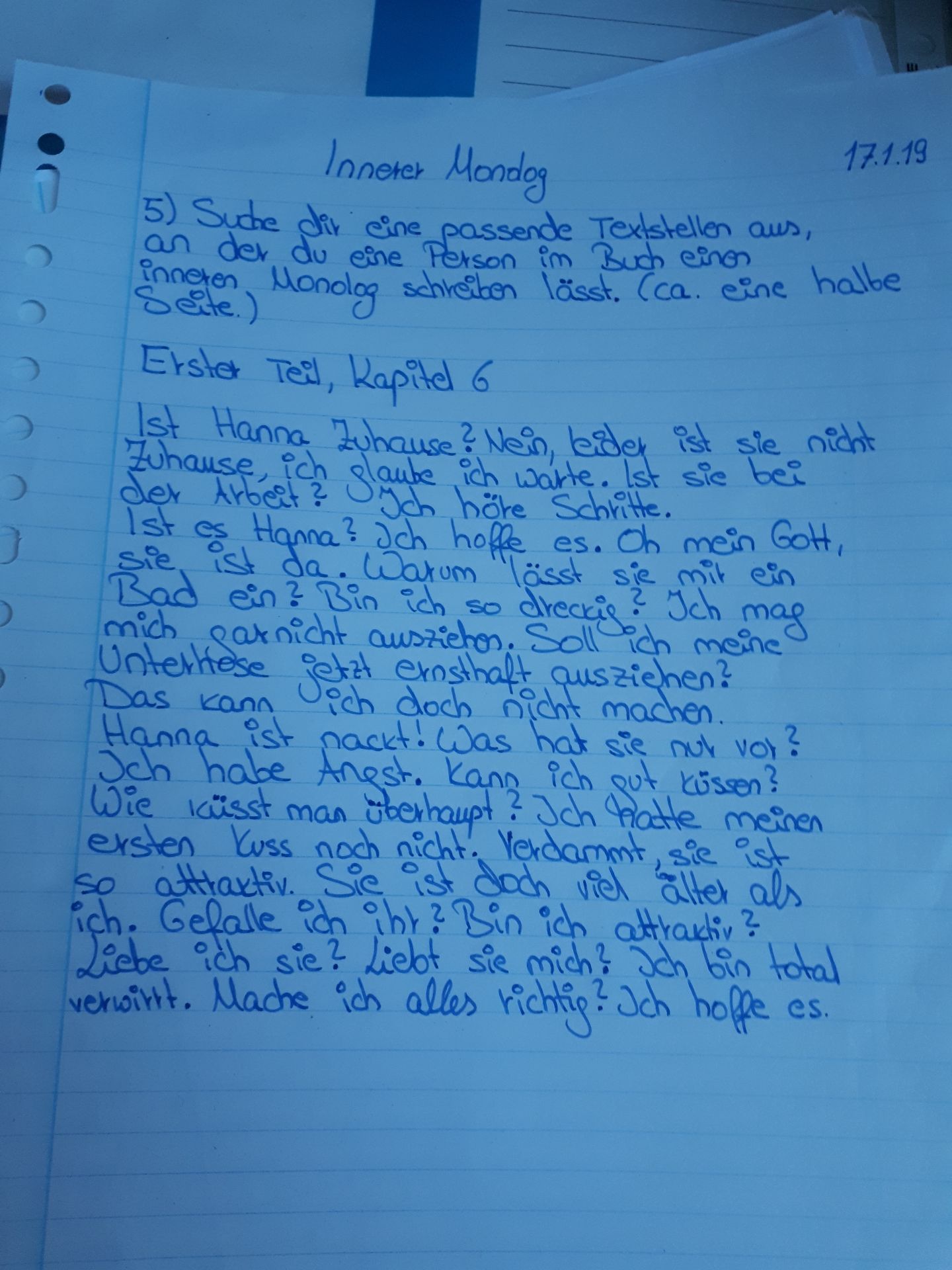 Schreiben Innerer Monolog Beispieltexte Pdf - Deutsch ...