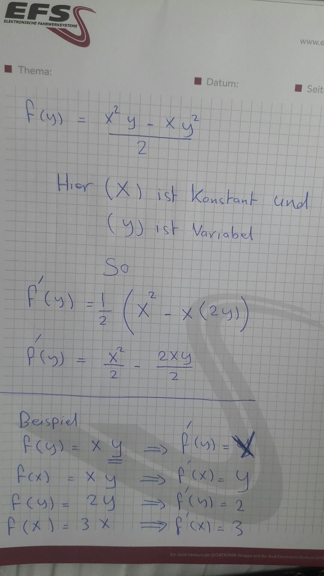 Warum Ist Die Ableitung Von Ln X 1 X